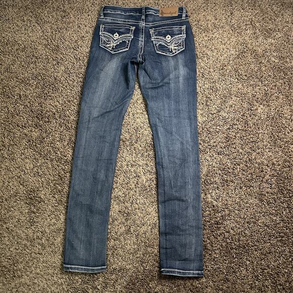 Soundgirl Skinny Jeans With Beautiful Stitching/ Embellishments - Size 3 - Picture 7 of 16